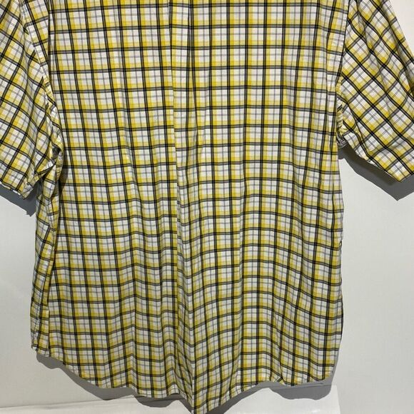 Nautica Men's Multicolor Sanded Poplin Plaid Short Sleeve Button Up Shirt XXL - Picture 7 of 9